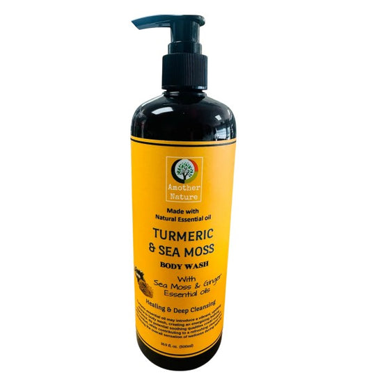 Turmeric & Sea Moss -Body Wash Infuse with Ginger Essential oil